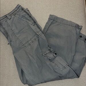 Pilcro Gray Trousers Relaxed Fit